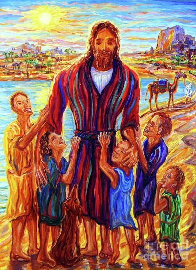 jesus-with-children-arthur-robins