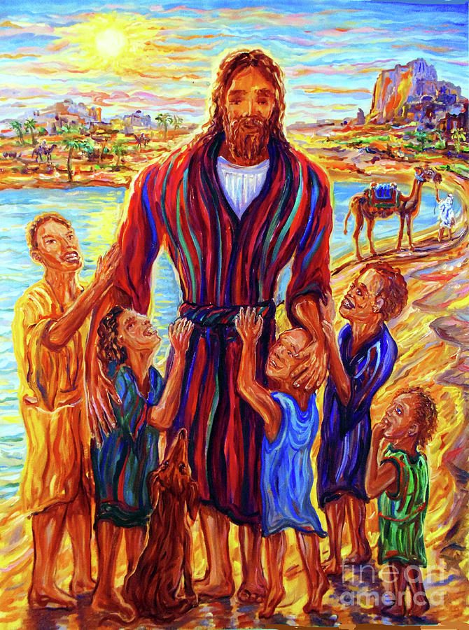 jesus-with-children-arthur-robins